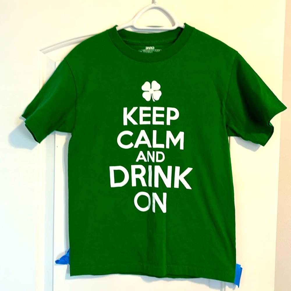Men T-shirt Small Keep Calm And Drink On St Pats Day Irish Hibernian
